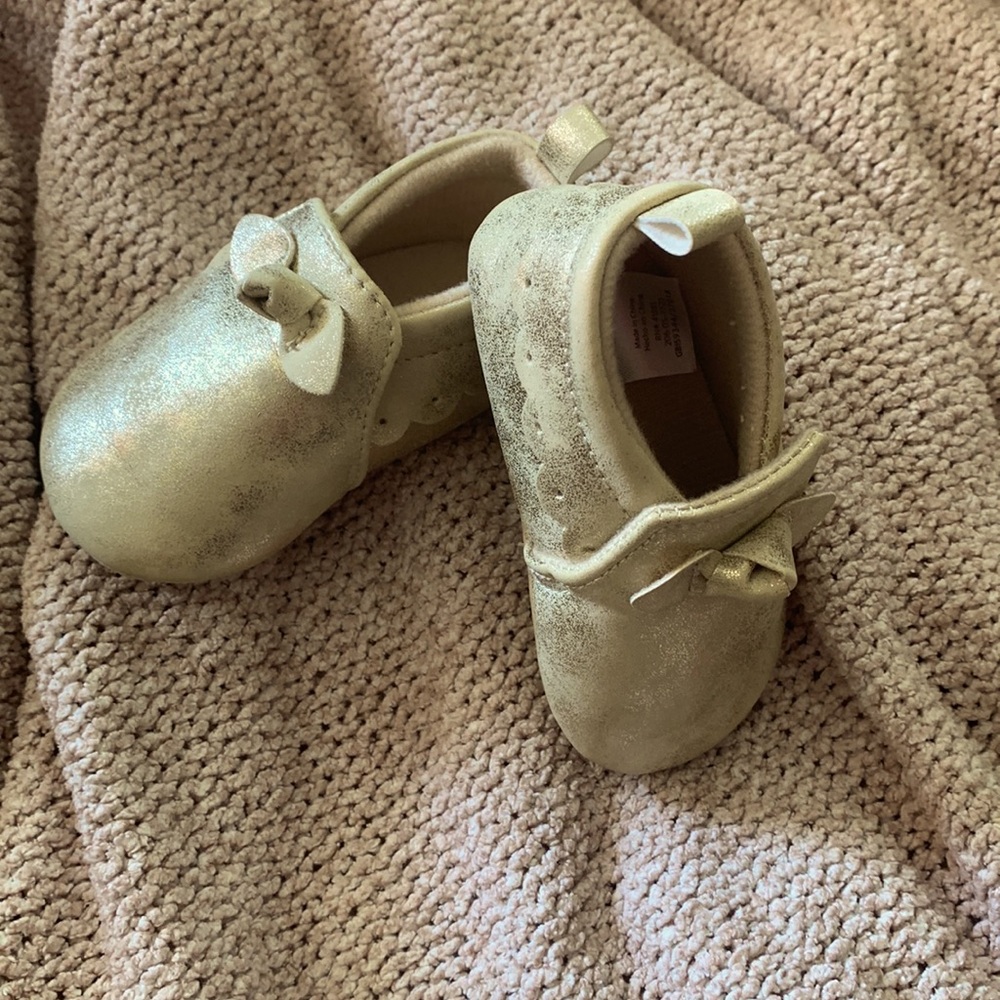 Just One You by Carter’s baby girl gold moccasins